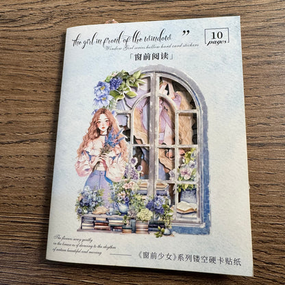 🌆 Window Girls – Stickers de Papel Gruesito