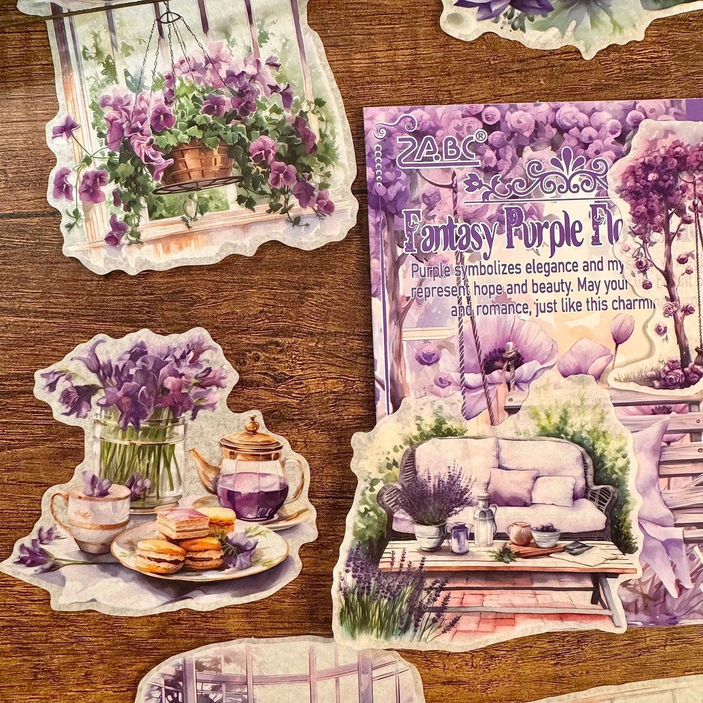 Set de Stickers – Rincones Florales (10 piezas) 🌿✨