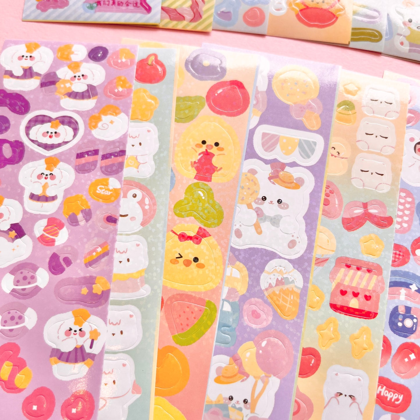 Set de Stickers L – Kawaii Collection (20 planchitas) 🎀✨