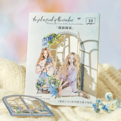 🌆 Window Girls – Stickers de Papel Gruesito