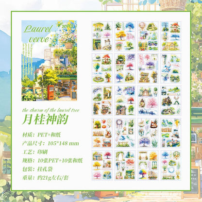 Sticker Book XL – Edición Temática (145 x 21 cm | 20 páginas de stickers) ✨📖🌸🍄🌳